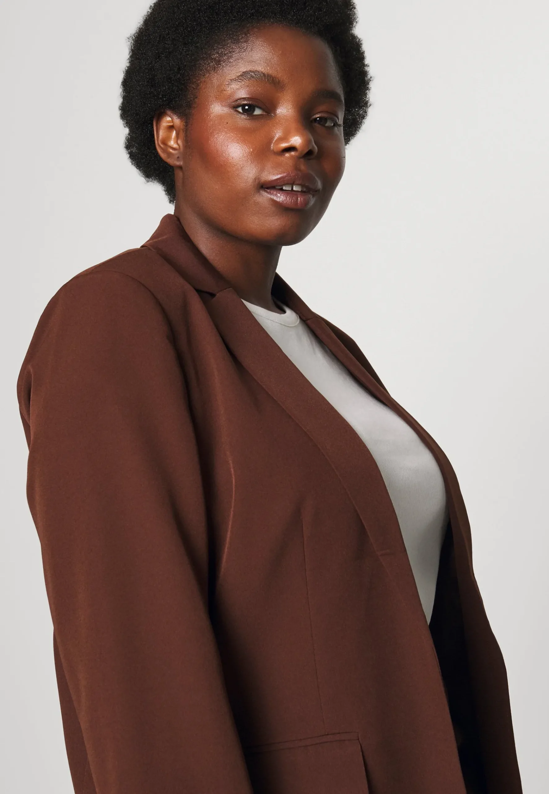 Pcbossy Loose Blazer - Manteau Court|Pieces Curve Clearance