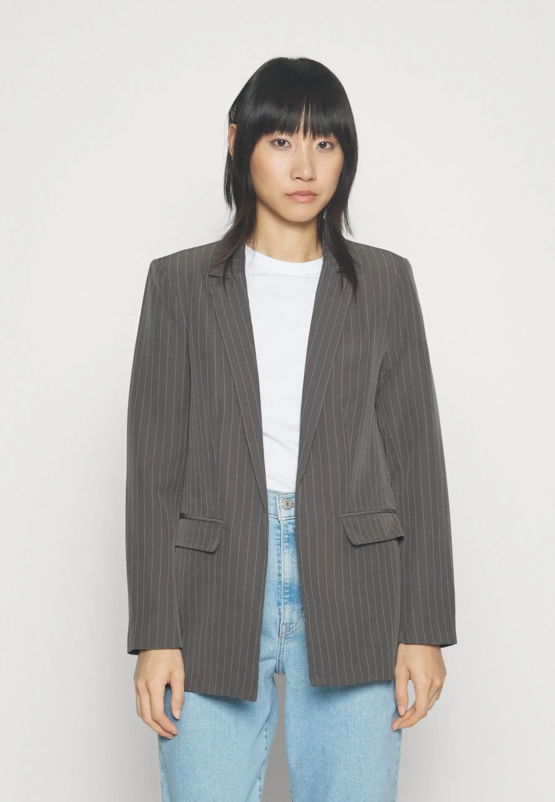 Pcbossy Loose Striped Blazer - Manteau Court|Pieces Flash Sale
