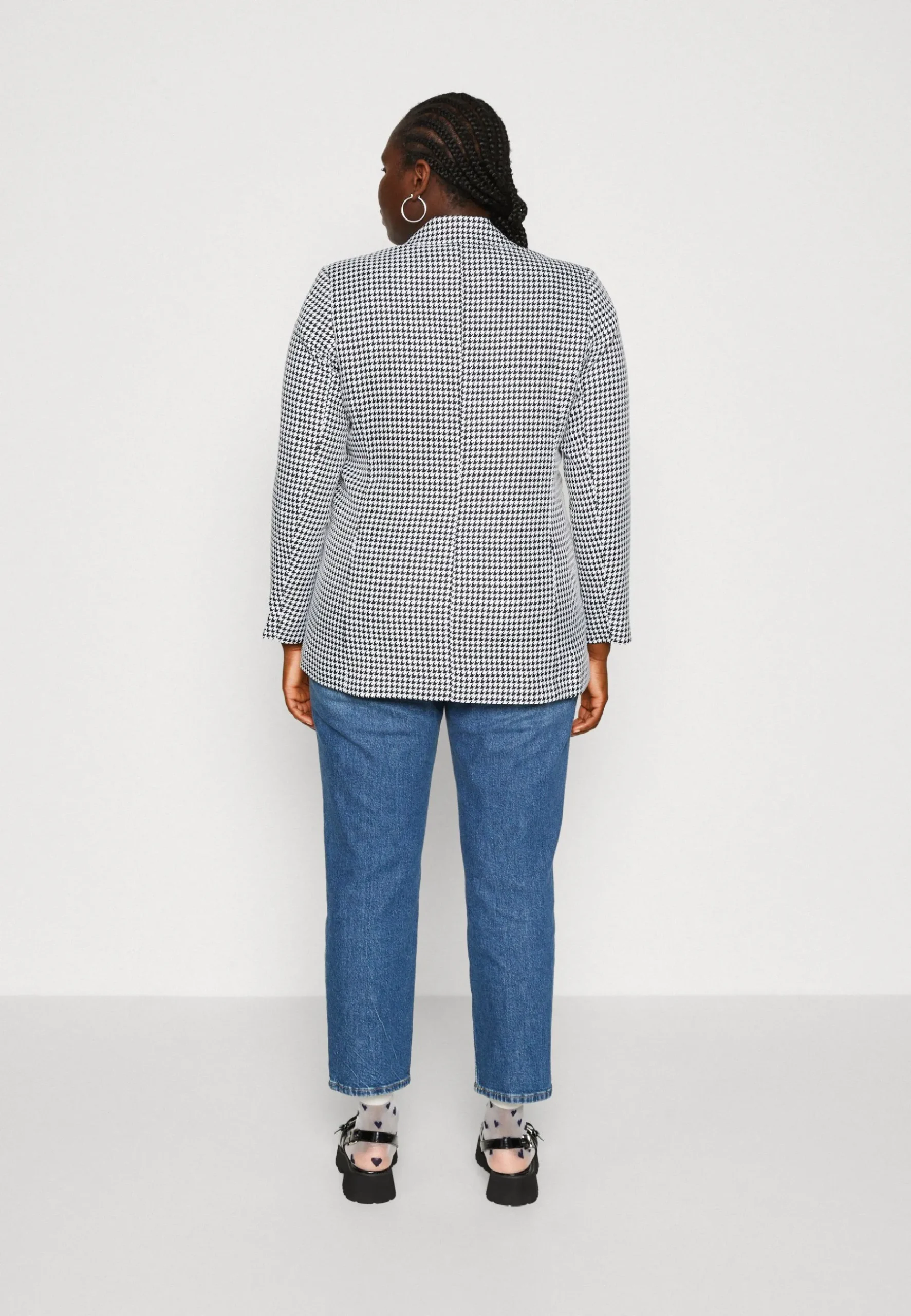 Pcnillan Check Blazer - Manteau Court|Pieces Curve Flash Sale