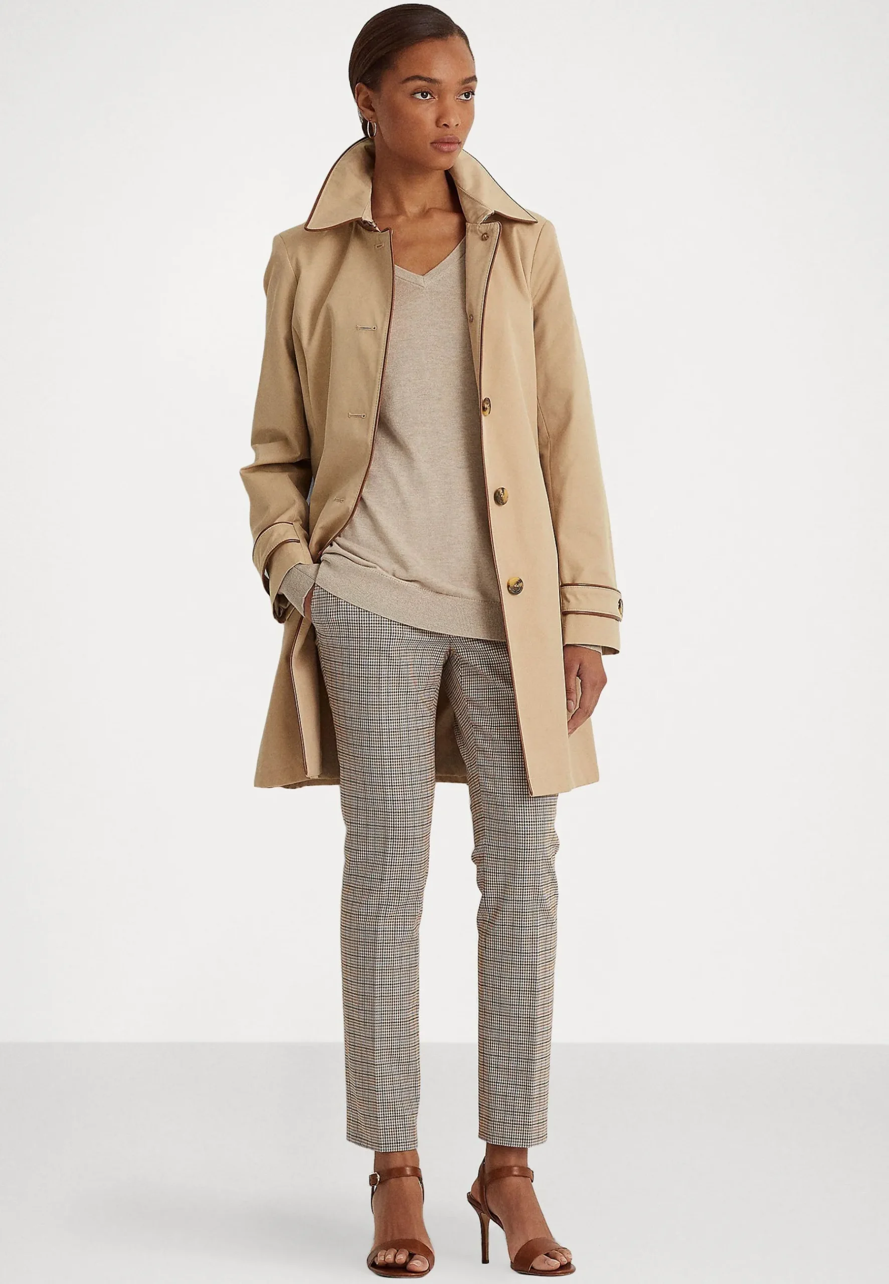 Piping Lined Coat - Trench|Lauren Ralph Lauren Store