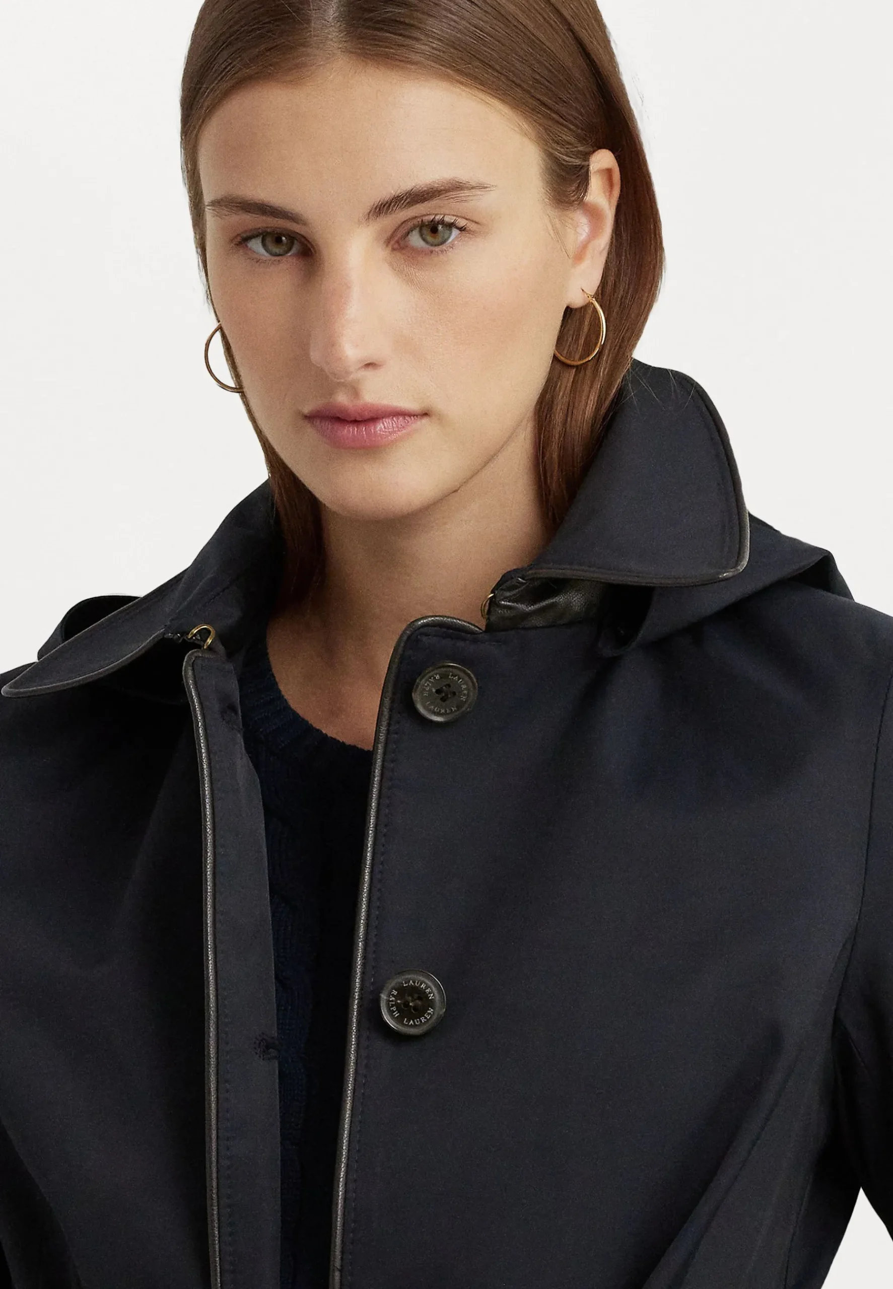 Piping Lined Coat - Trench|Lauren Ralph Lauren Flash Sale