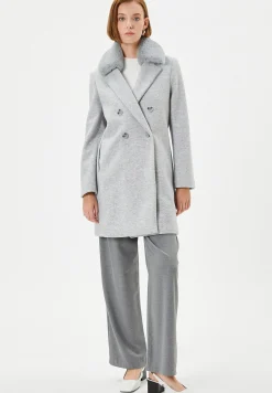 Pocket Detail Removable Detail Buttoned - Manteau Court|Koton Outlet