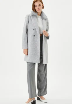 Pocket Detail Removable Detail Buttoned - Manteau Court|Koton Outlet
