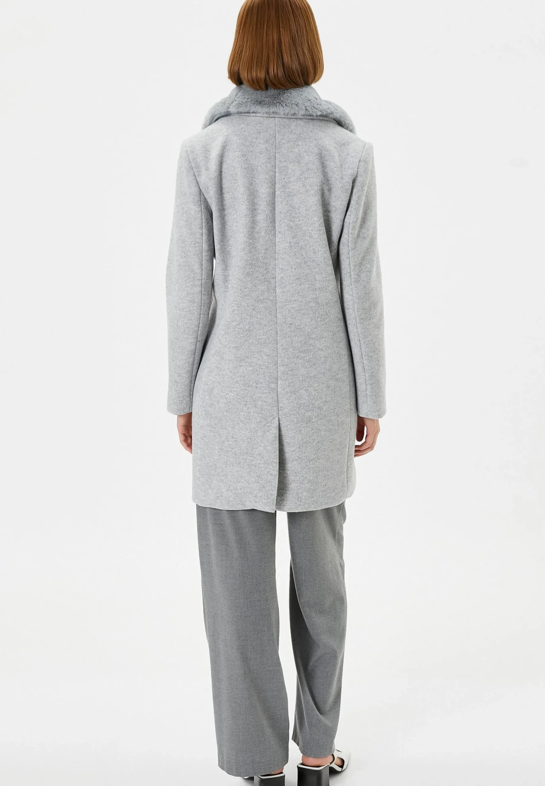 Pocket Detail Removable Detail Buttoned - Manteau Court|Koton Outlet