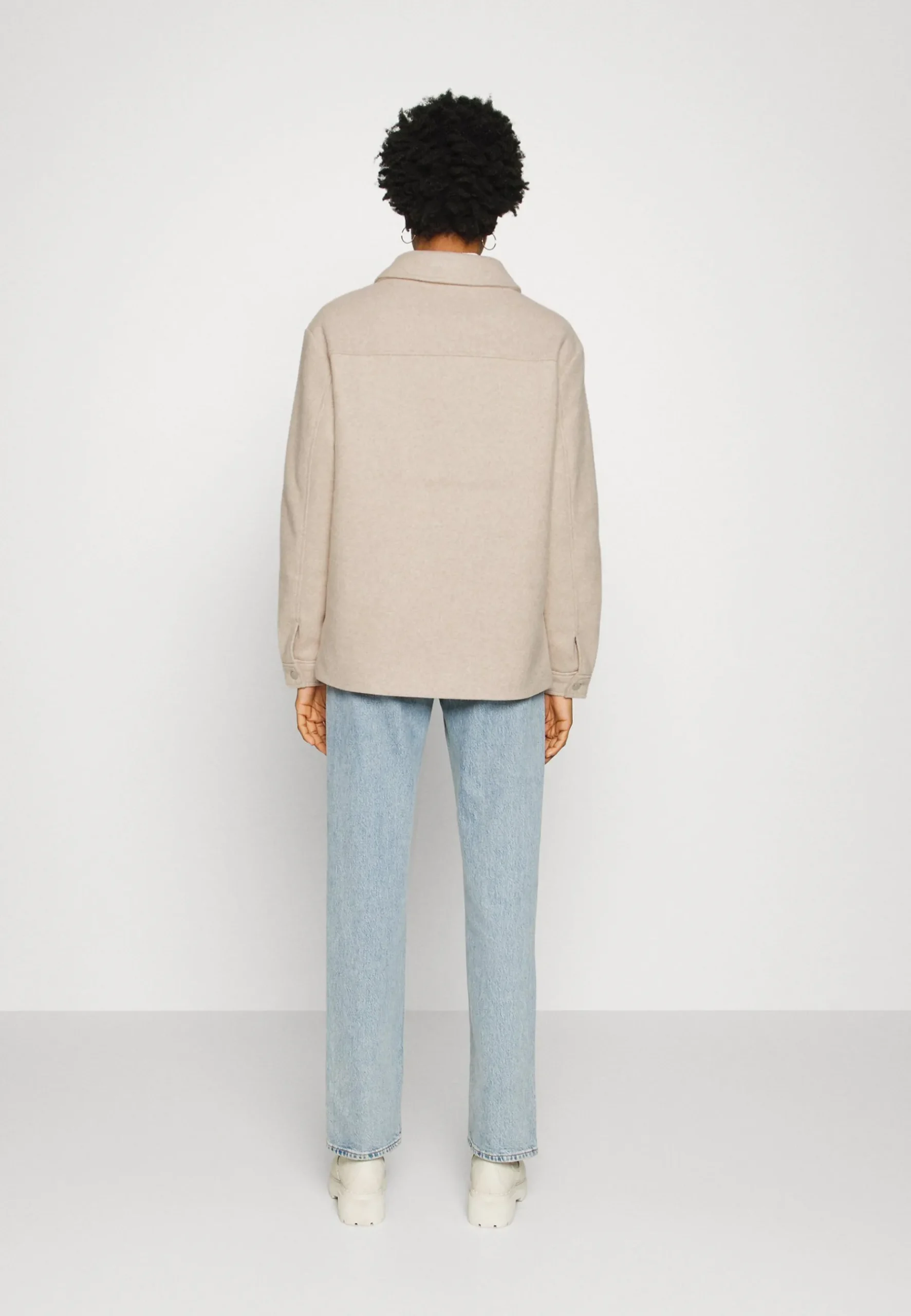 Press Button Overshirt - Manteau Court|NA-KD Cheap