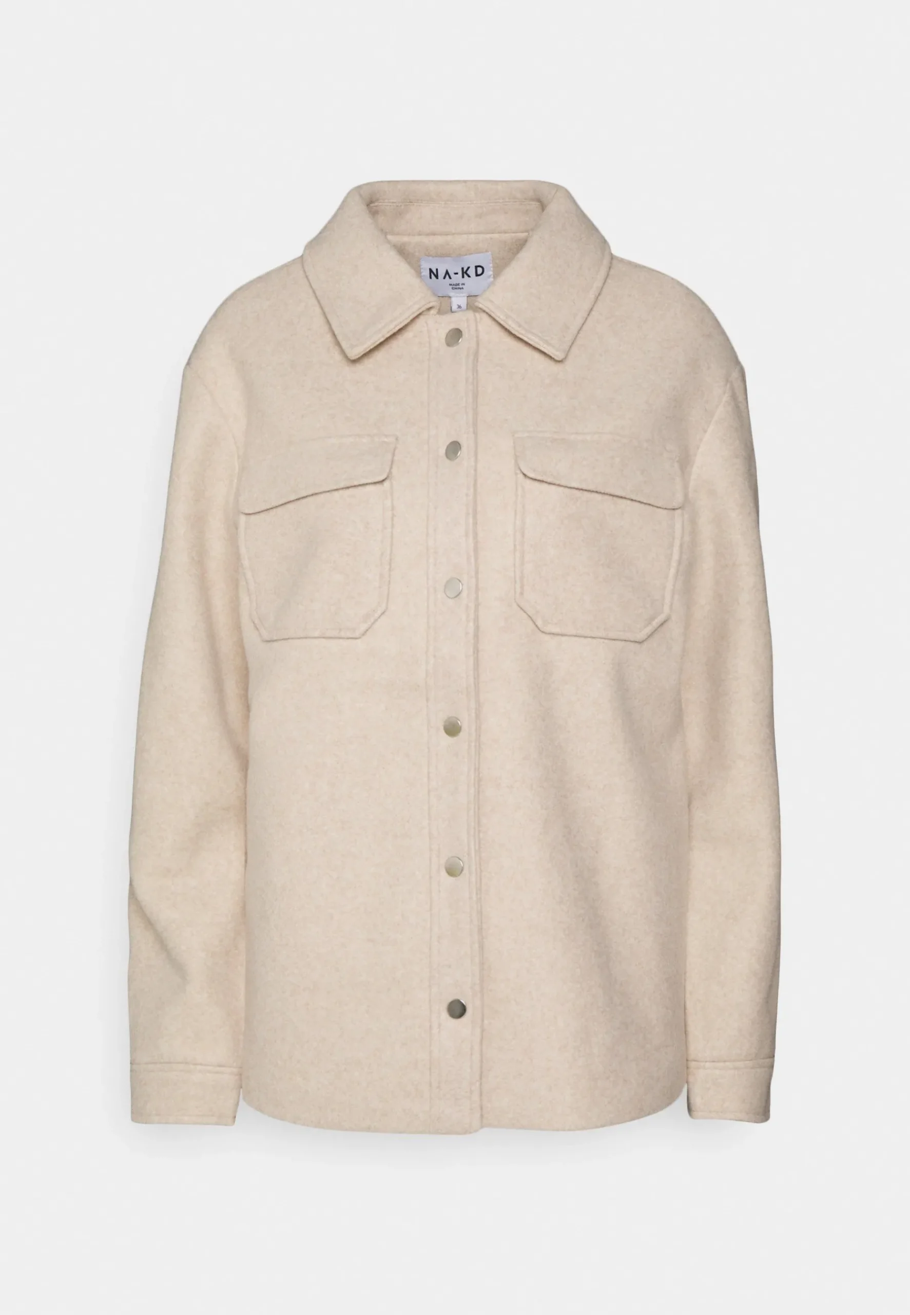 Press Button Overshirt - Manteau Court|NA-KD Cheap