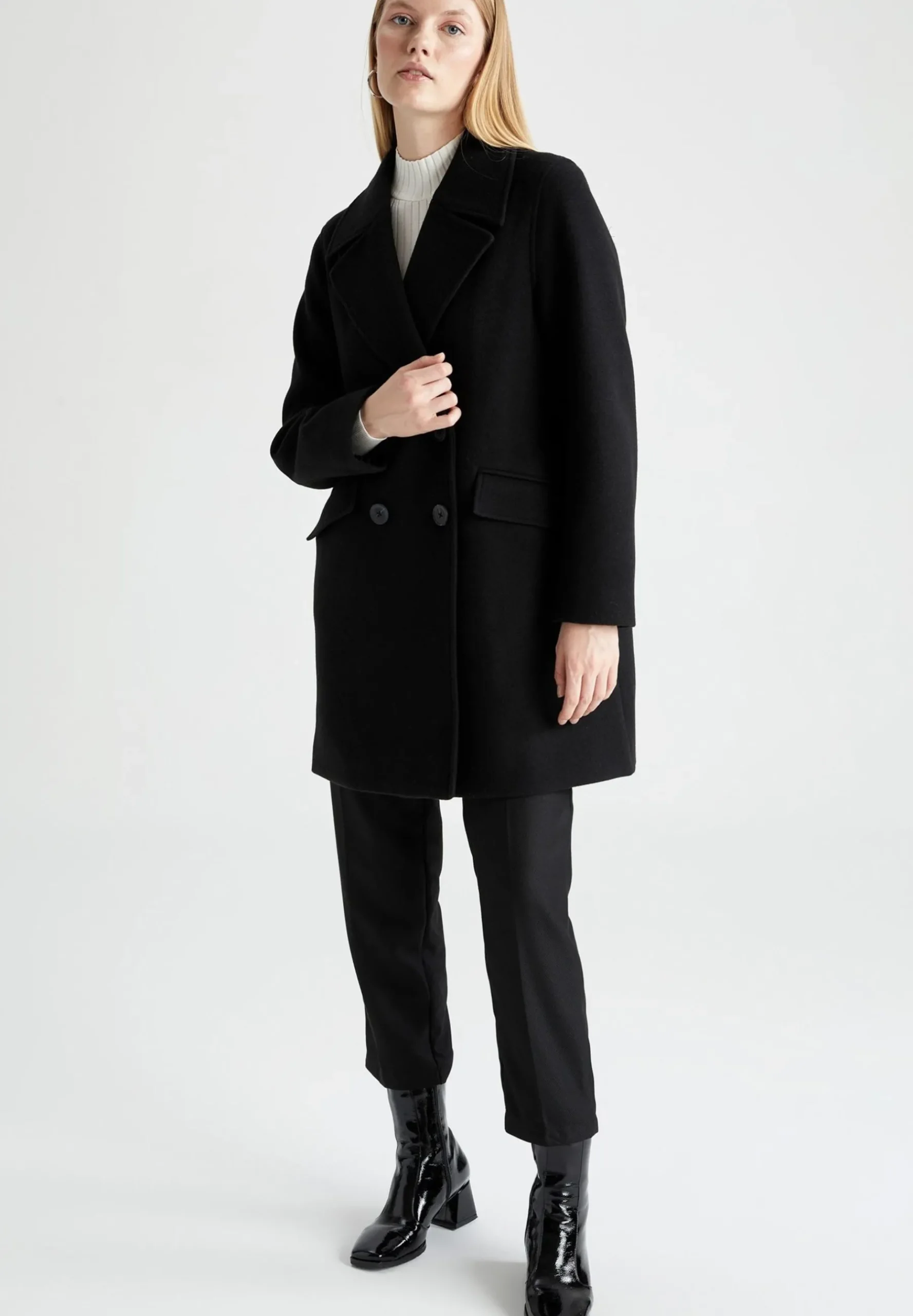 Regular Fit - Manteau Court|DeFacto Flash Sale