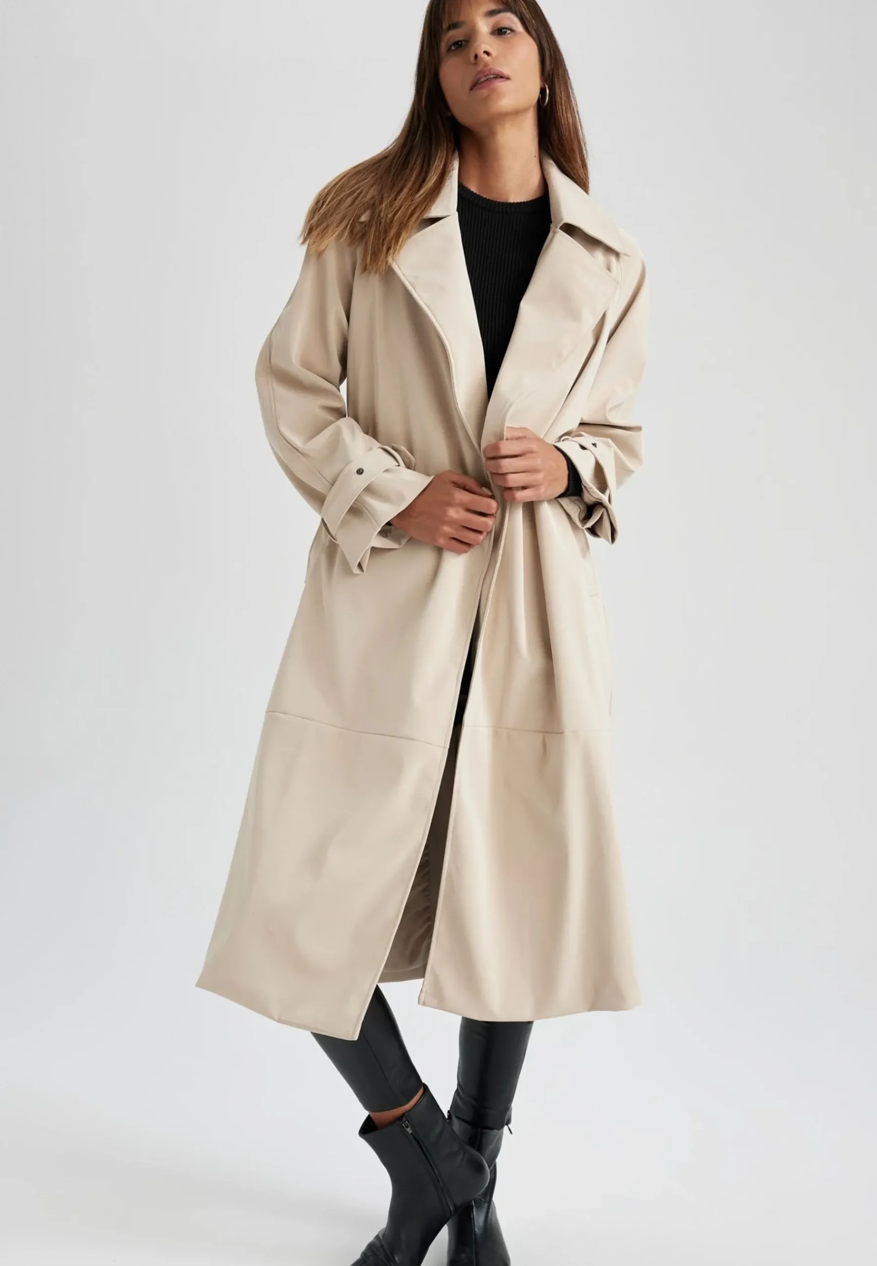 Regular Fit - Trench|DeFacto Discount