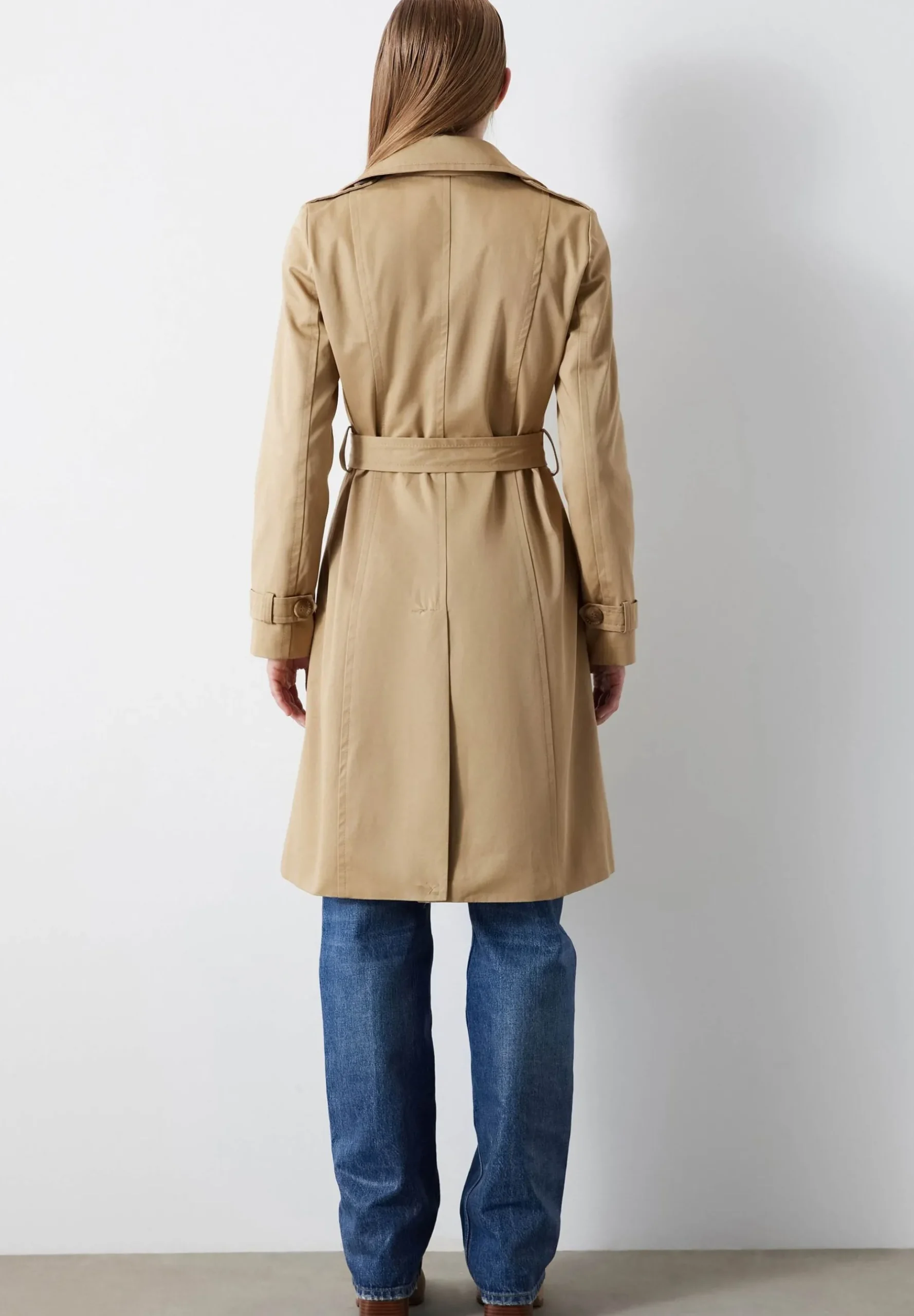 Regular Fit Belted Double-Breasted - Trench|Ipekyol New