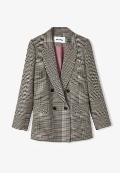 Regular Fit Crowbar Pattern - Manteau Court|Ipekyol Clearance