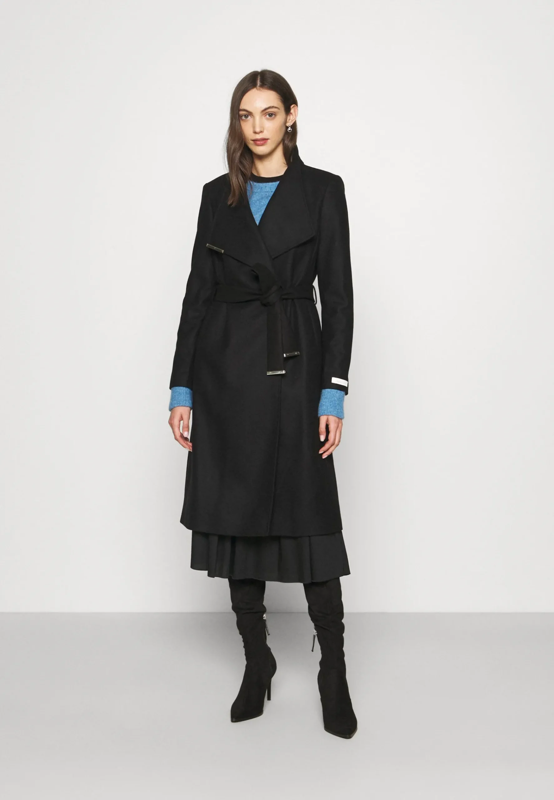 Rose Wrap Coat With Shoulder Panels - Manteau Classique|Ted Baker Sale