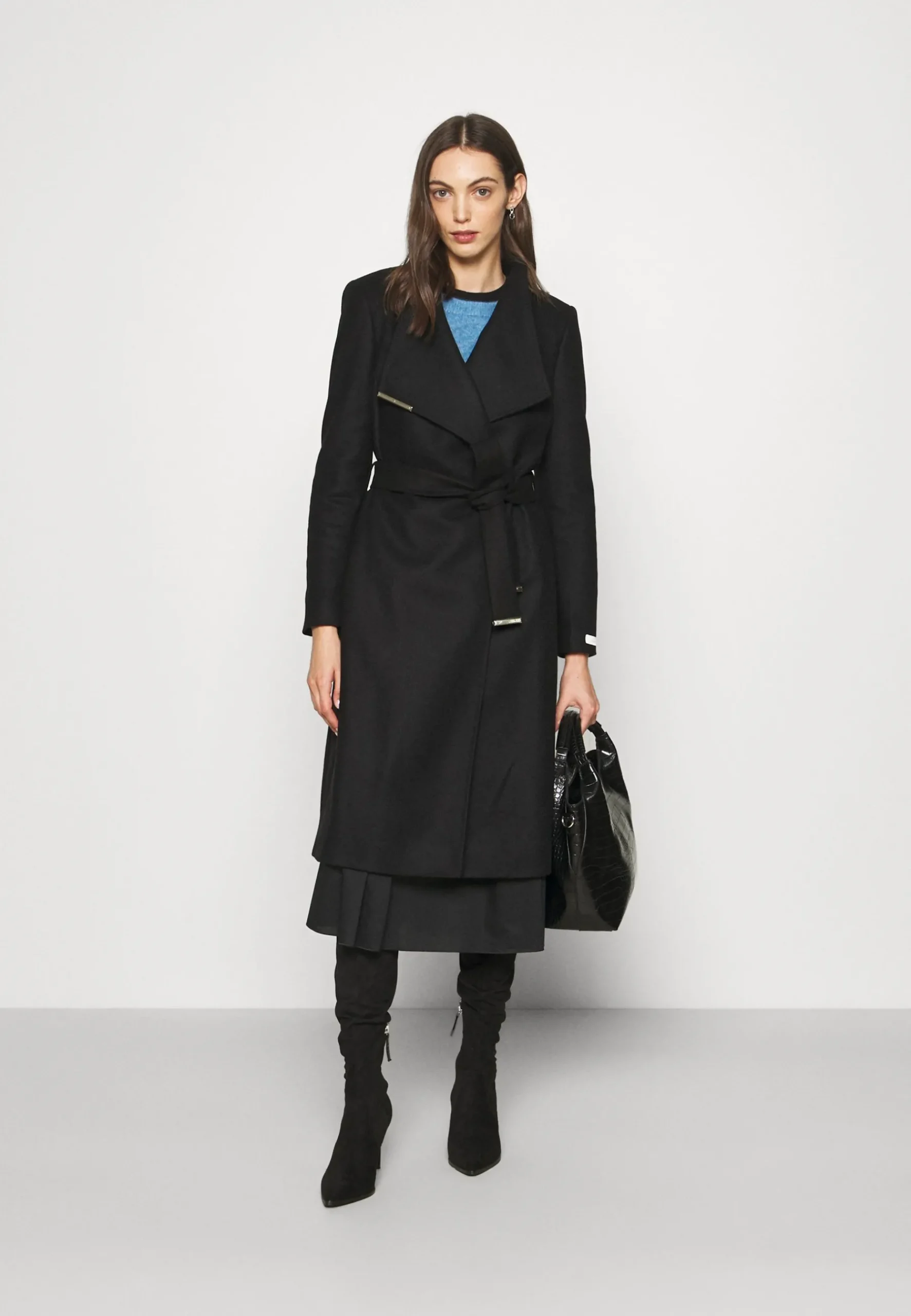Rose Wrap Coat With Shoulder Panels - Manteau Classique|Ted Baker Sale