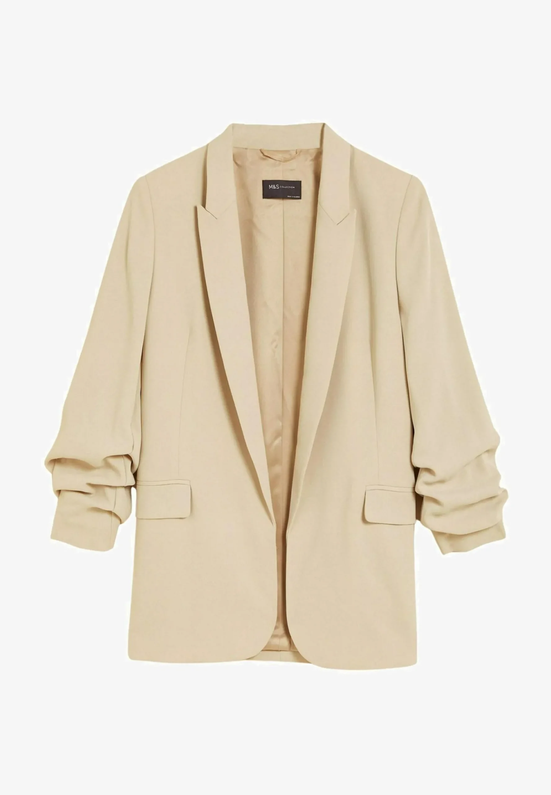Ruched Sleeve - Manteau Court|Marks & Spencer Fashion