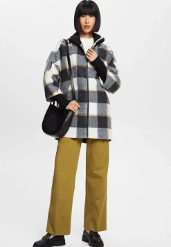 Sg-083Eo1G329 Checkedlong - Manteau Classique|Esprit Collection Best Sale