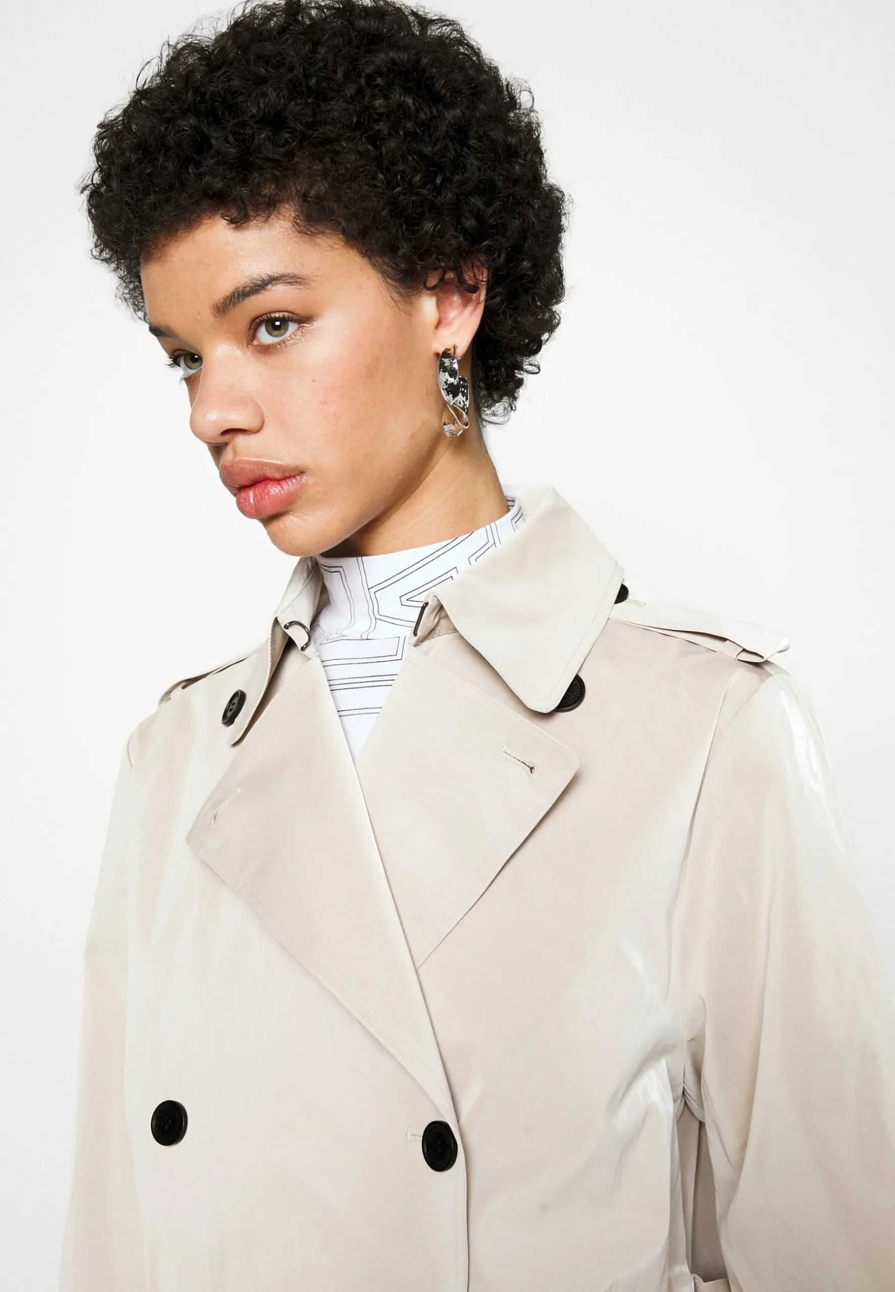 Short Trench - Trench|KARL LAGERFELD Best Sale