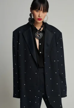 Silver Swarovski - Manteau Court|FRENKEN Cheap