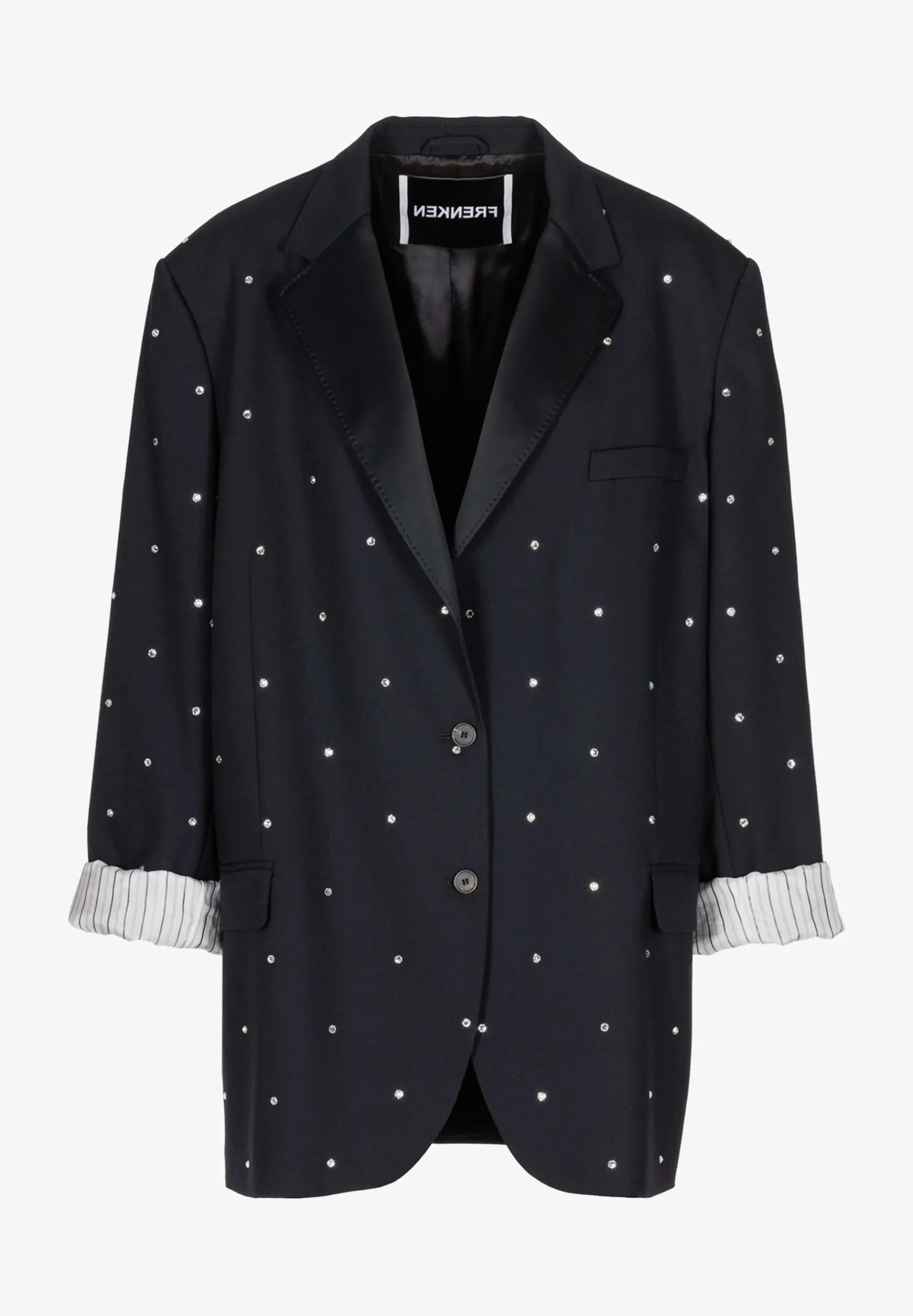 Silver Swarovski - Manteau Court|FRENKEN Cheap