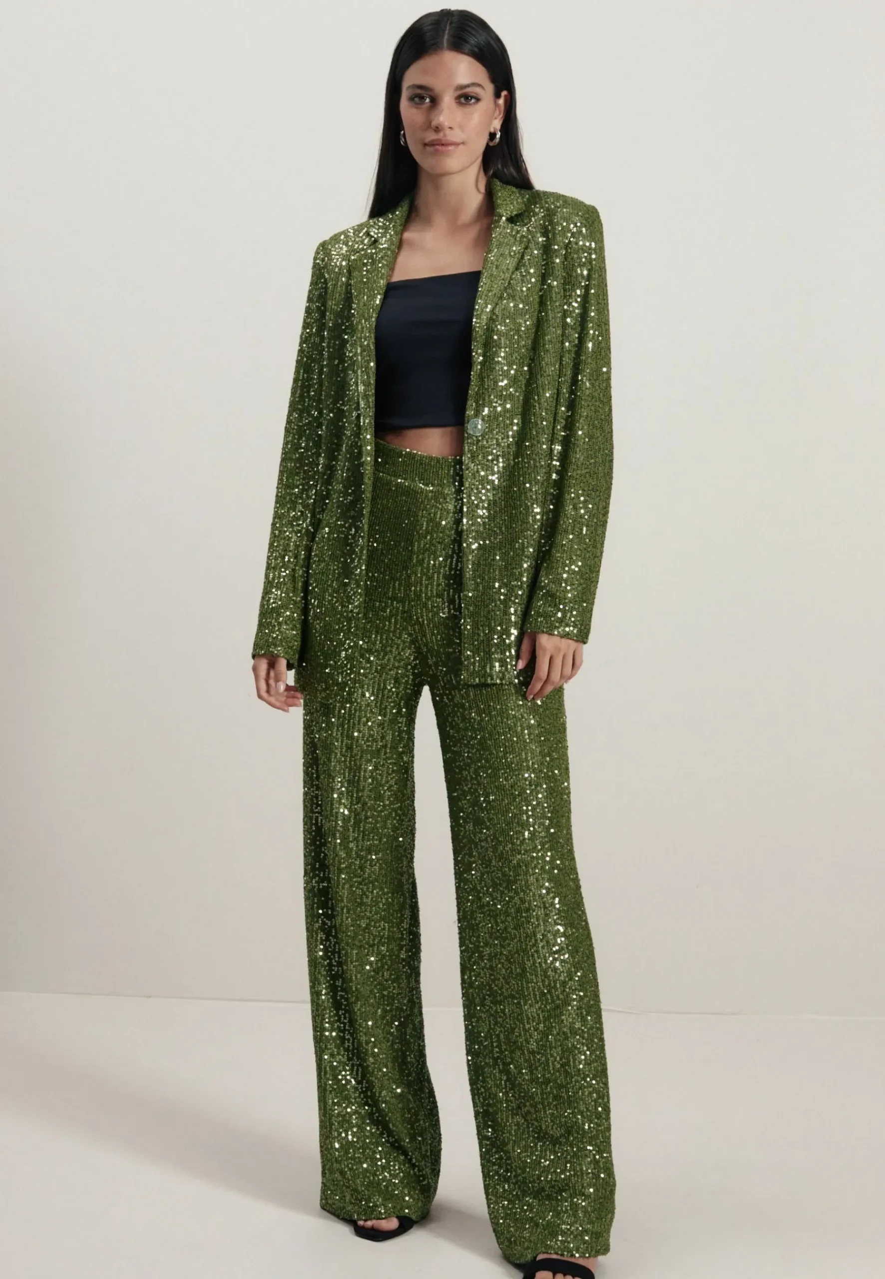 Single Breasted Sequin - Manteau Court|Next Fashion