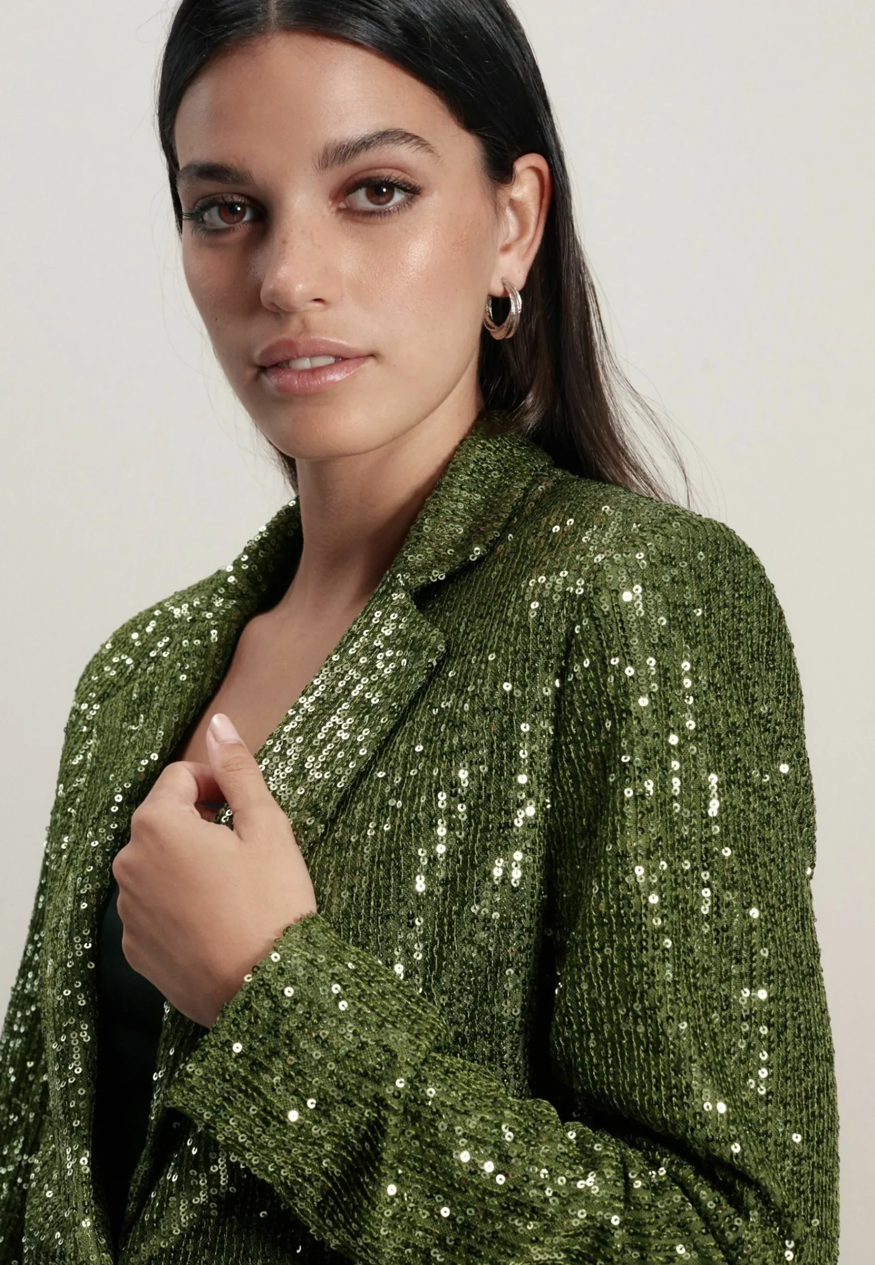 Single Breasted Sequin - Manteau Court|Next Fashion