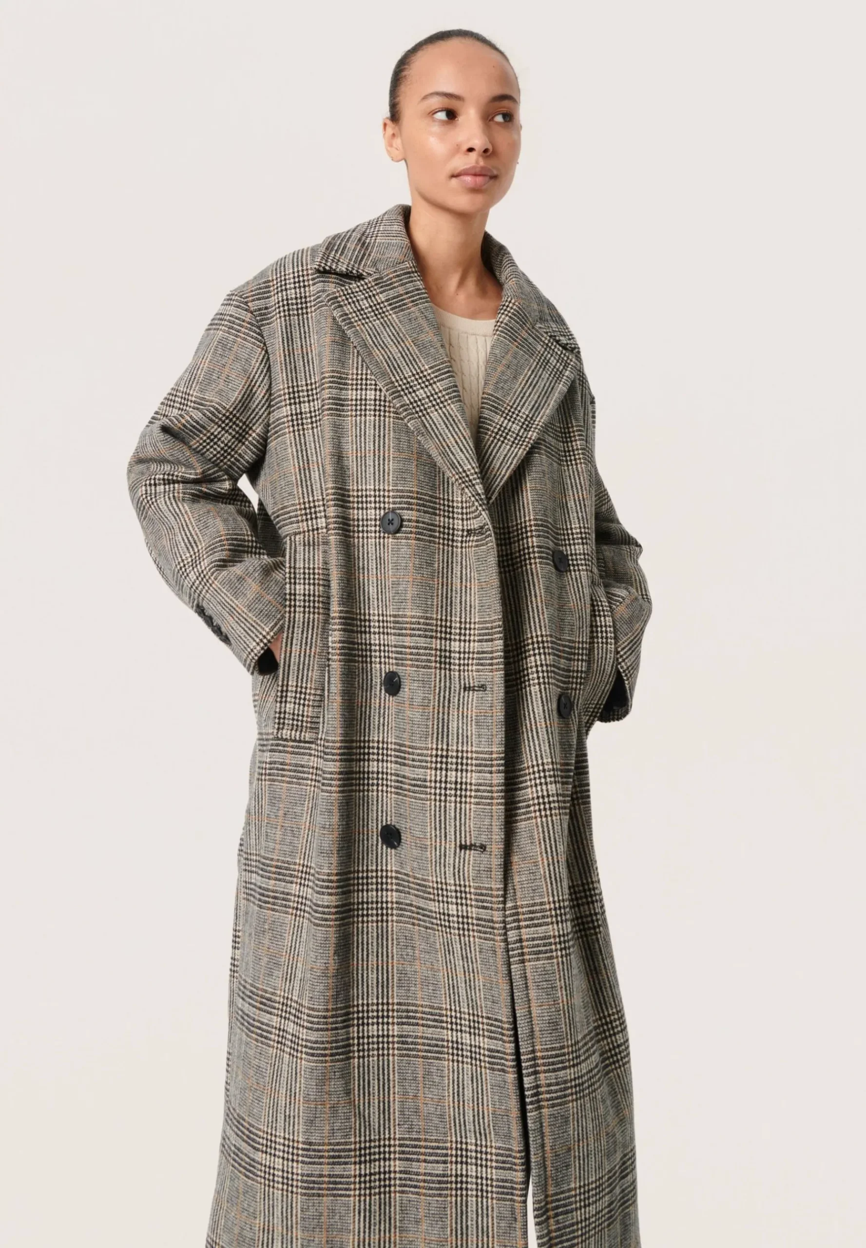 Slchicka Checked - Manteau Classique|Soaked in Luxury Clearance