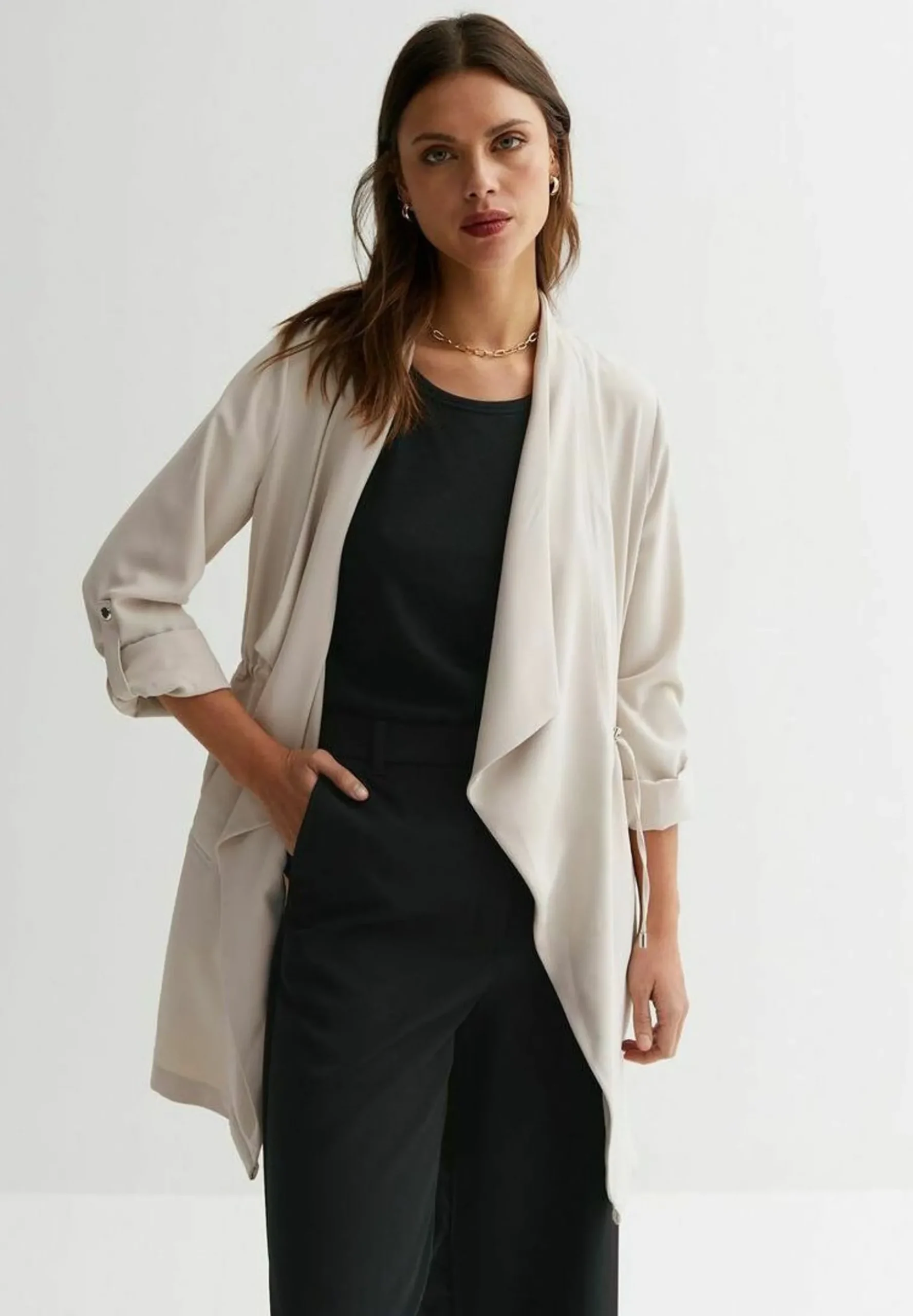 Sleeve Waterfall Duster - Manteau Court|New Look Cheap