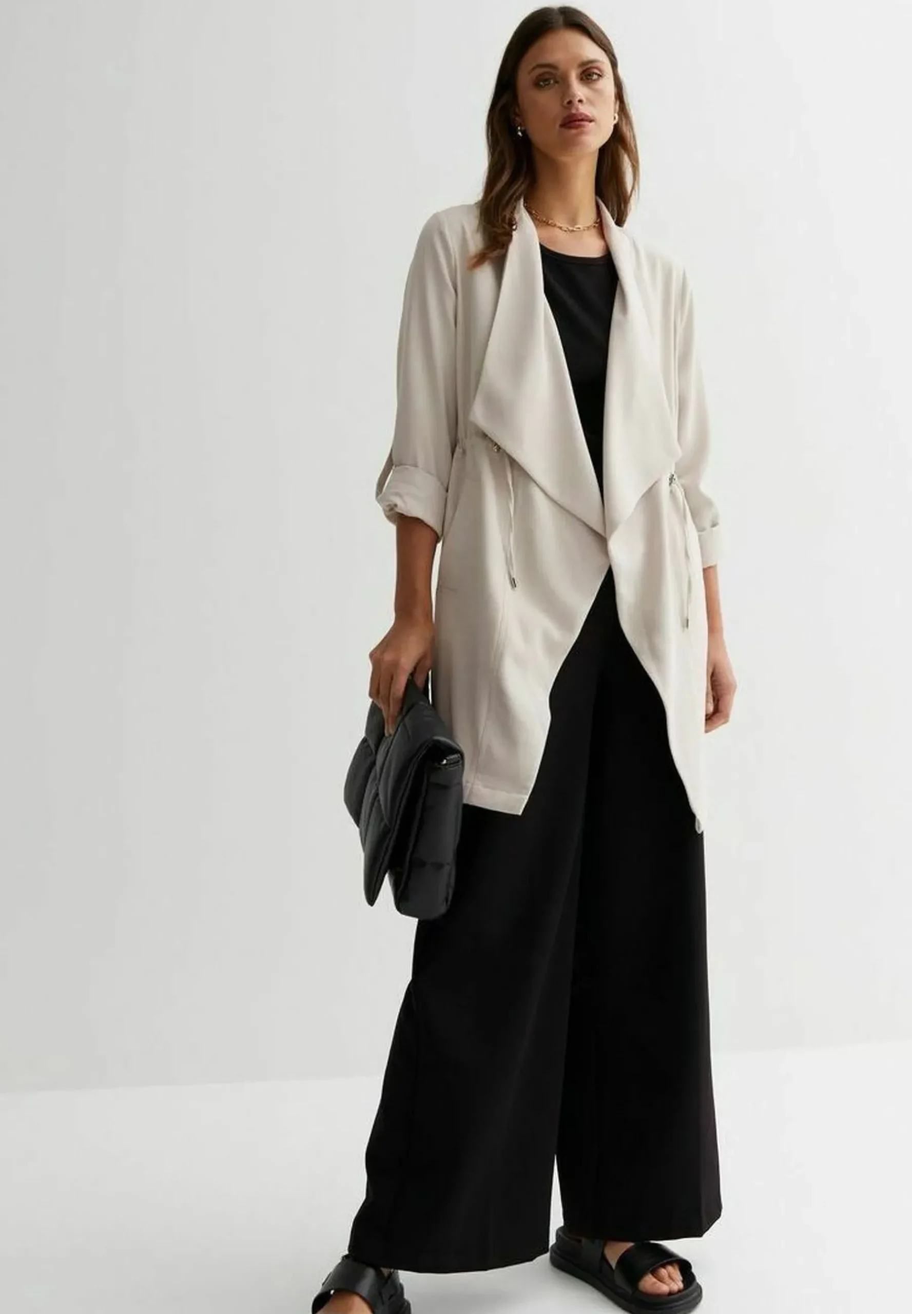 Sleeve Waterfall Duster - Manteau Court|New Look Cheap