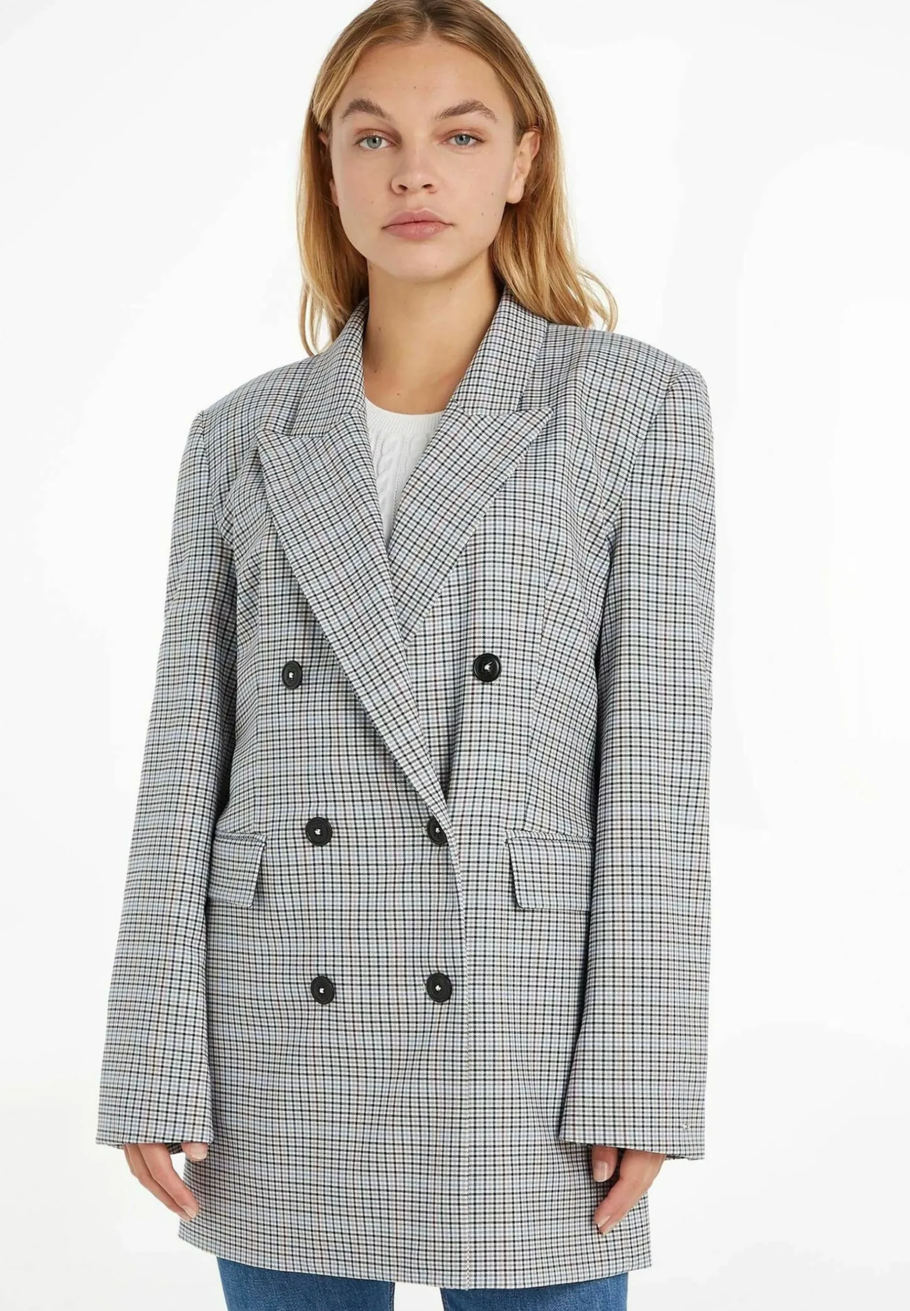 Small Check Relaxed - Manteau Court|Tommy Hilfiger Sale