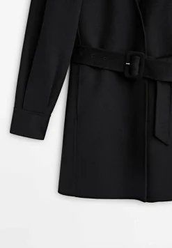 Studio - Belted Peplum - Manteau Court|Massimo Dutti New
