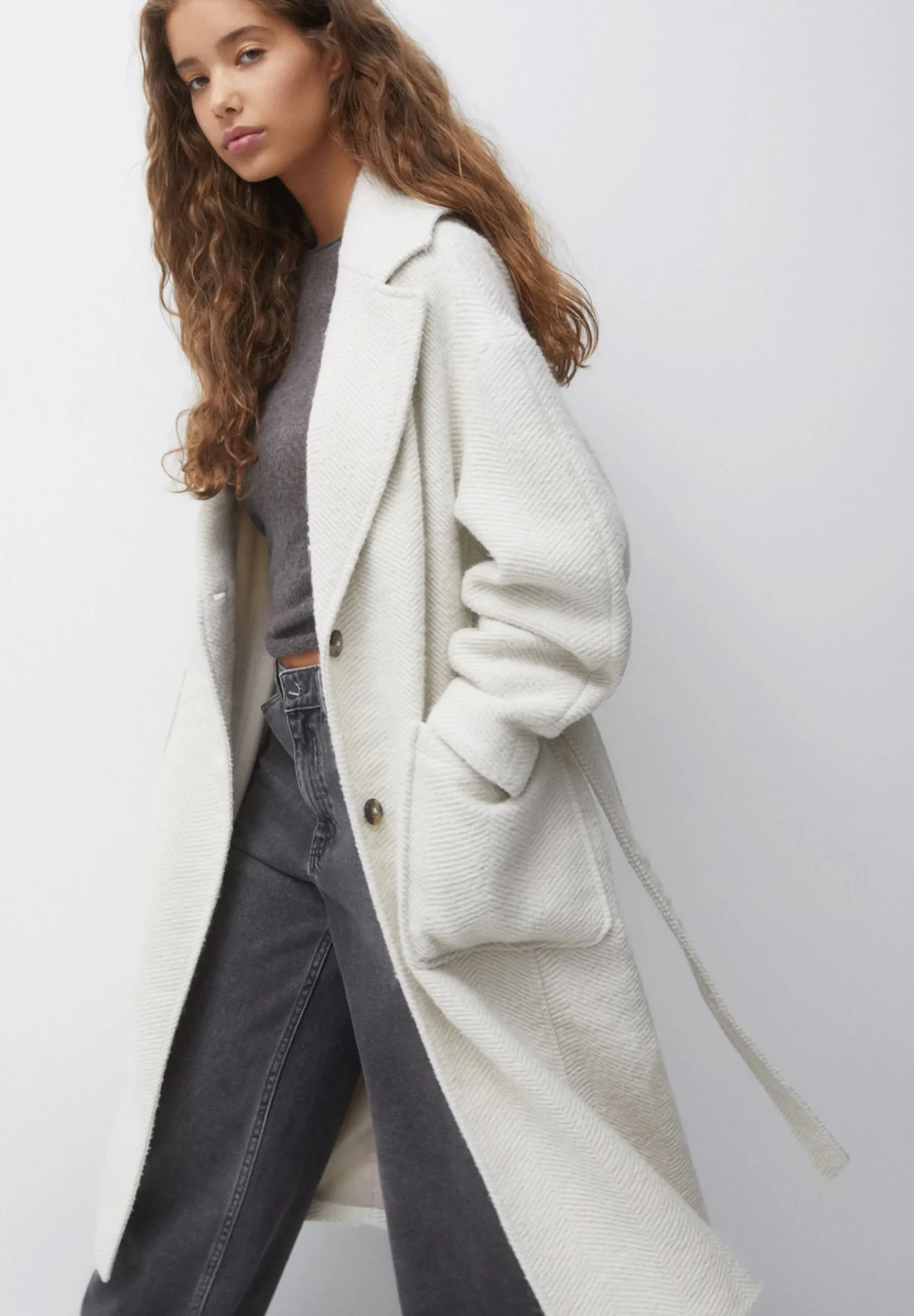 Texture Herringbone - Trench|PULL&BEAR Discount