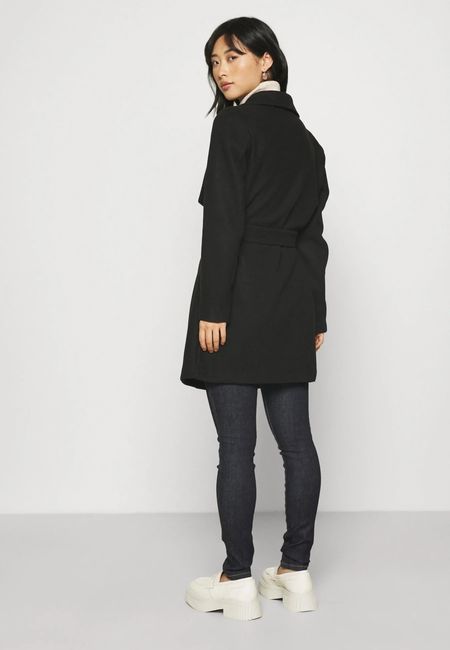 Vicooley Collar Belt - Manteau Classique|VILA Petite Hot