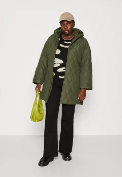 Vithora Belted Quilt Coat - Manteau Court|EVOKED VILA Cheap