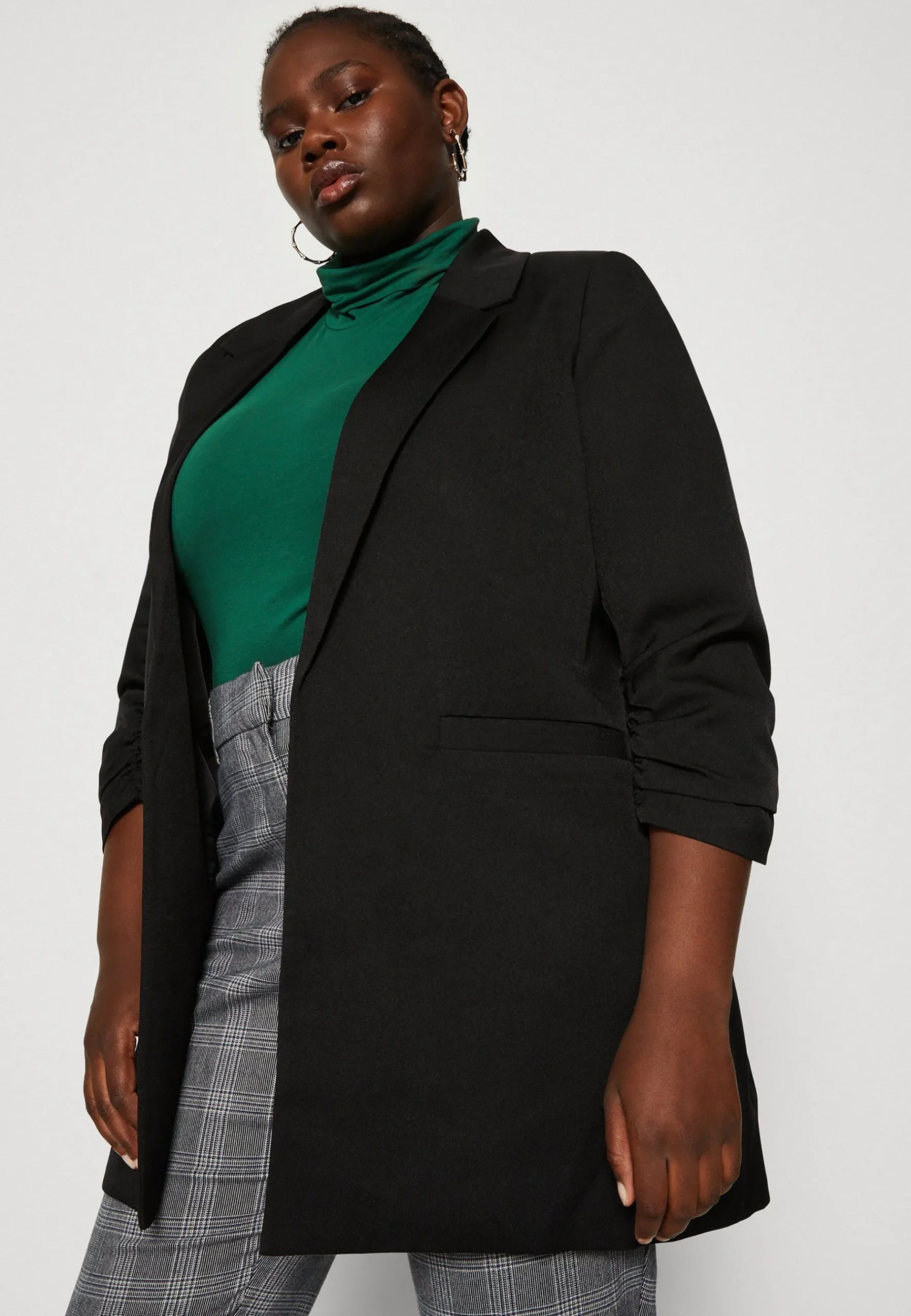 Vmcagatha Long Blazer - Manteau Court|Vero Moda Curve Best