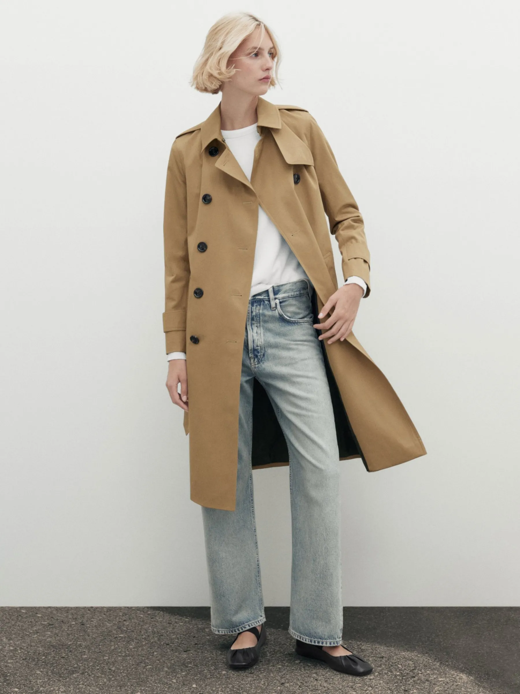 With Belt - Trench|Massimo Dutti Flash Sale