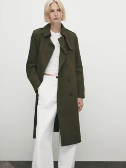 With Belt - Trench|Massimo Dutti Discount