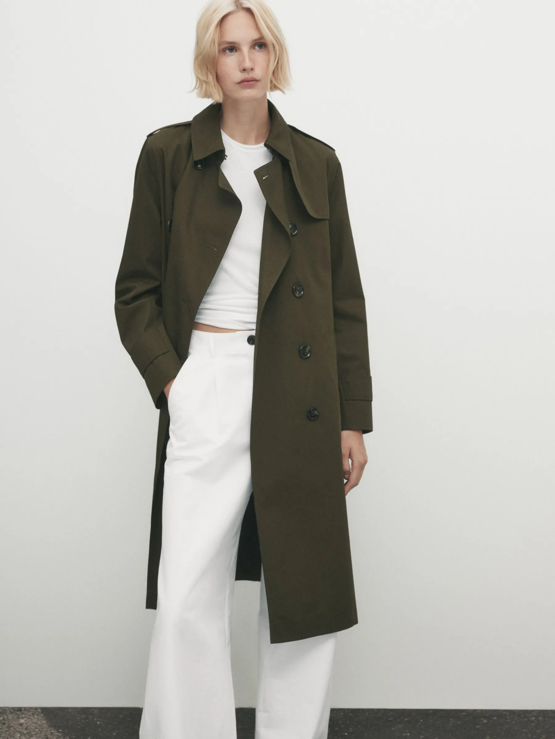 With Belt - Trench|Massimo Dutti Discount