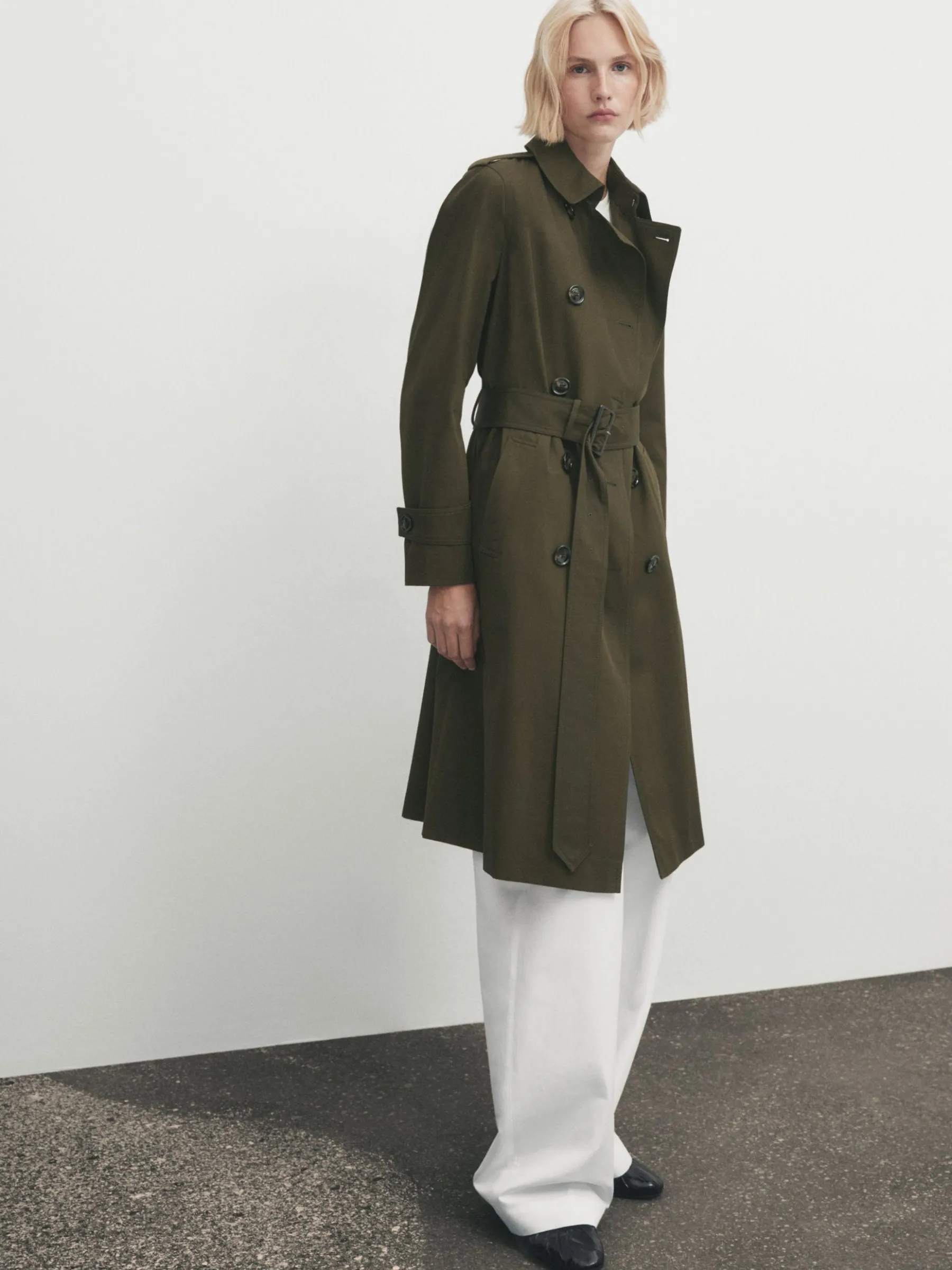 With Belt - Trench|Massimo Dutti Discount