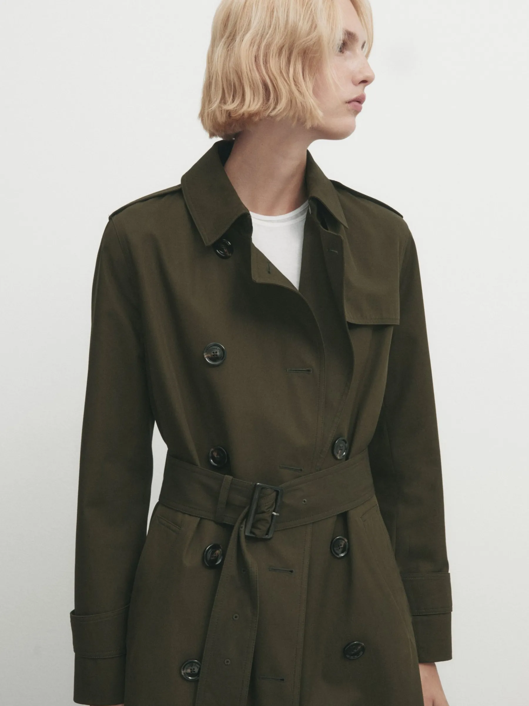 With Belt - Trench|Massimo Dutti Discount