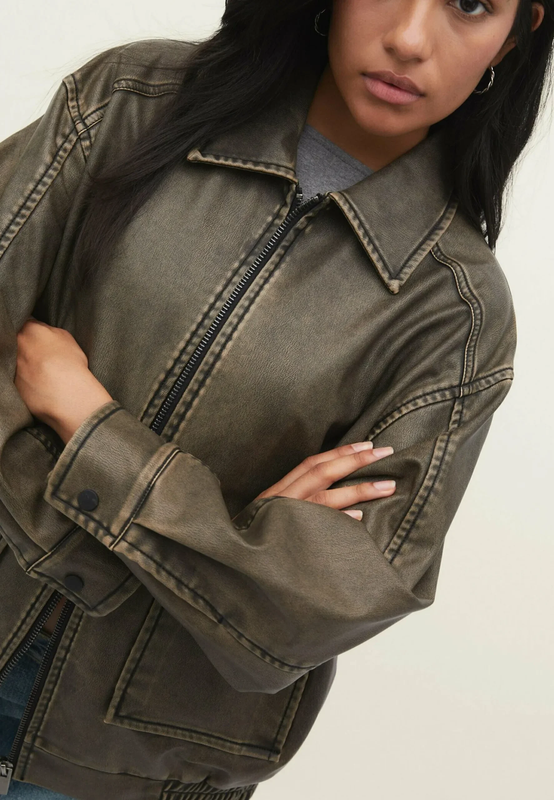 With Pockets - Manteau Court|Stradivarius New