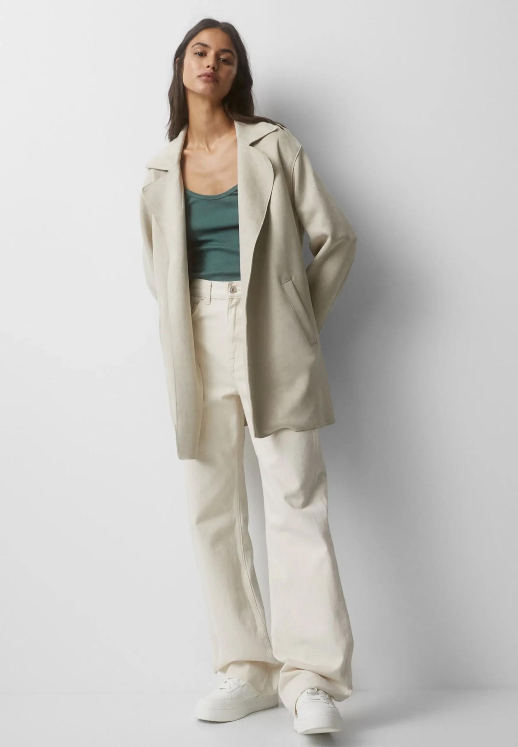 With Roll-Up Sleeves - Manteau Court|PULL&BEAR Best
